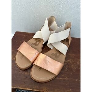 Sorel Ella Rose Gold sandals, size 7